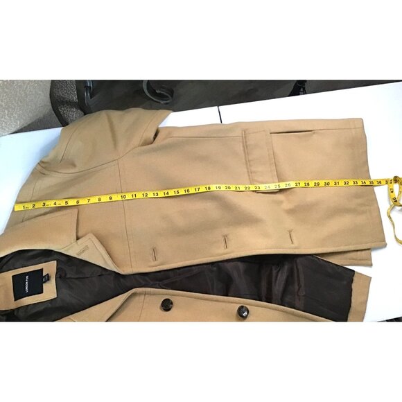 LONDON FOG MENS PENDLETON JACKET 60% WOOL COAT POCKETS BUTTON-UP BEIGE SIZE XXL - Picture 9 of 9